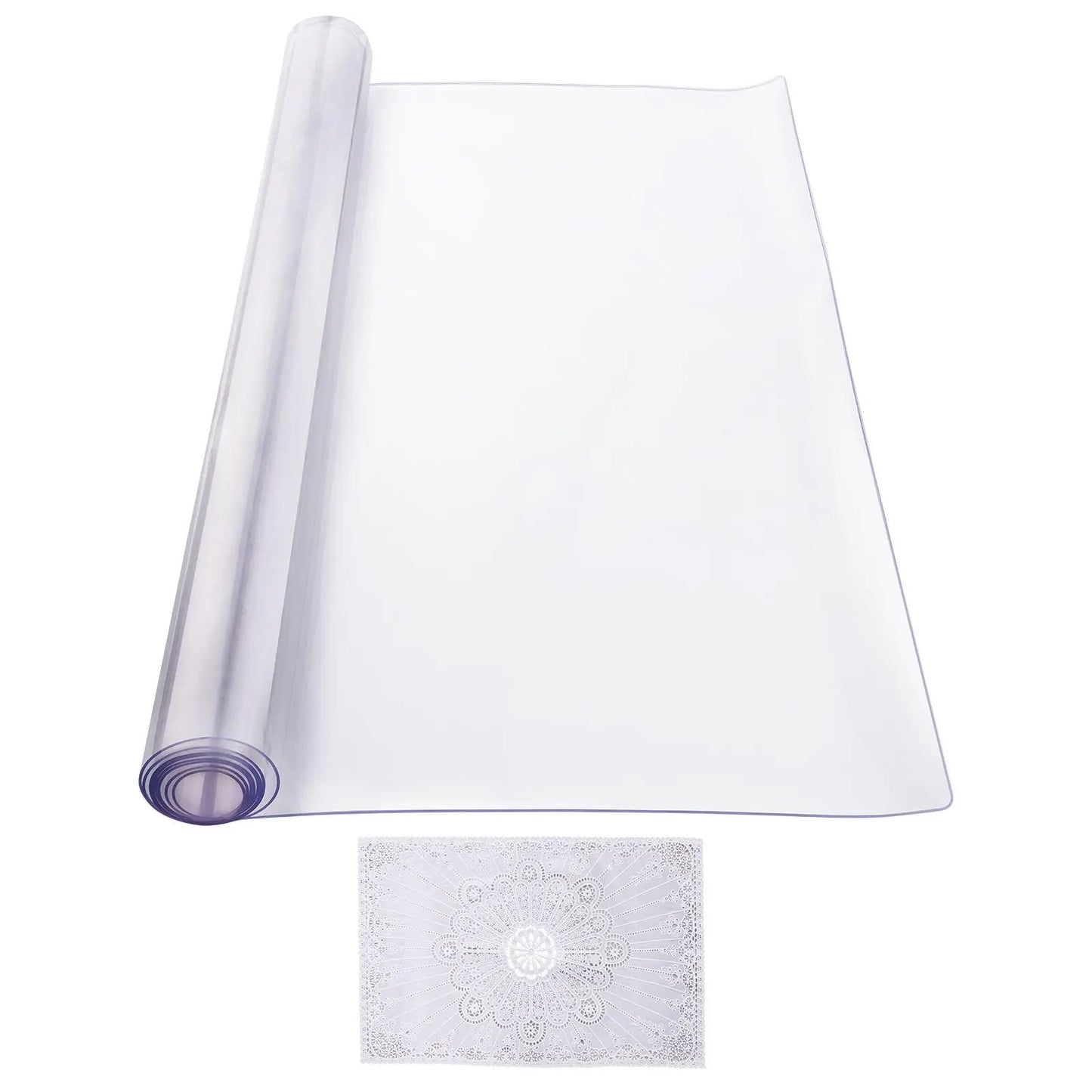 【Dealsforyoudays】Vevor Plastic Table Cover, , 42 X 60 Inch 2.0 Mm Thick Clear Table Protector, Rectangle PVC Desk Mat, Waterproof & Easy Cleaning Desk Pad Tablecloth, for Office Dresser Dining Room Table Night Stand
