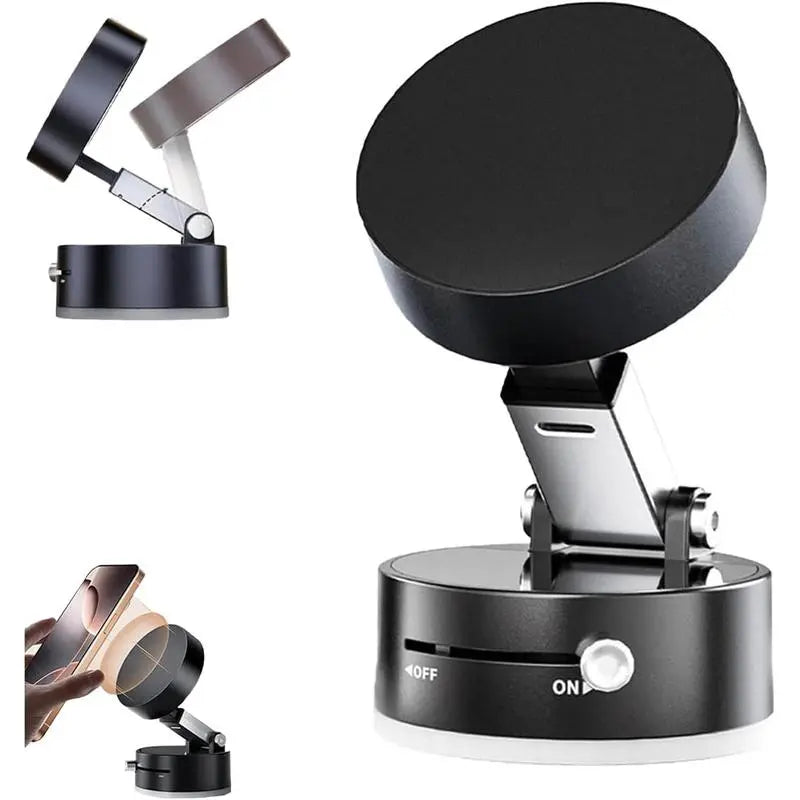 Multifunctional Magsafe Vacuum Magnetic Phone Stand,Suction Cup Magnetic Phone Holder,Foldable Portable Vacuum Magnetic Cell Phone Holder
