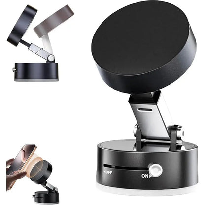 Multifunctional Magsafe Vacuum Magnetic Phone Stand,Suction Cup Magnetic Phone Holder,Foldable Portable Vacuum Magnetic Cell Phone Holder