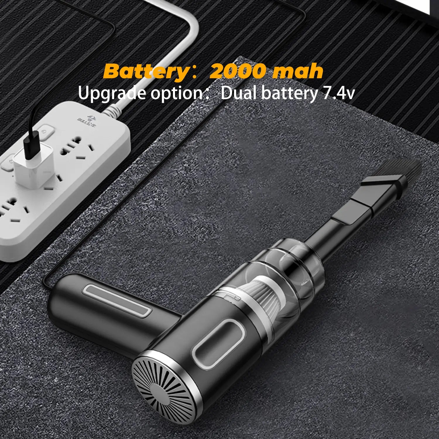 Portable Car Vacuum Cleaner, Rechargeable Handheld Car Vacuum Cleaner, Multifunctional Car Cleaning Tool for Hair & Bookshelf Cleaning, Cordless Stick Vacuum, Handheld Wireless Vacuum
