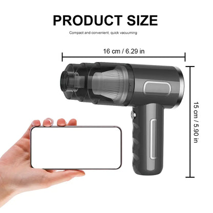 Portable Car Vacuum Cleaner, Rechargeable Handheld Car Vacuum Cleaner, Multifunctional Car Cleaning Tool for Hair & Bookshelf Cleaning, Cordless Stick Vacuum, Handheld Wireless Vacuum