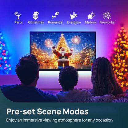 Linkind HDMI 2.0 Sync Box, AI Lumisync Technology ET6 Smart TV Backlights, Supports 4K@60Hz, LED Backlights for 90 Inch Tvs, for Christmas Decorations, Smart App Control, Music Sync