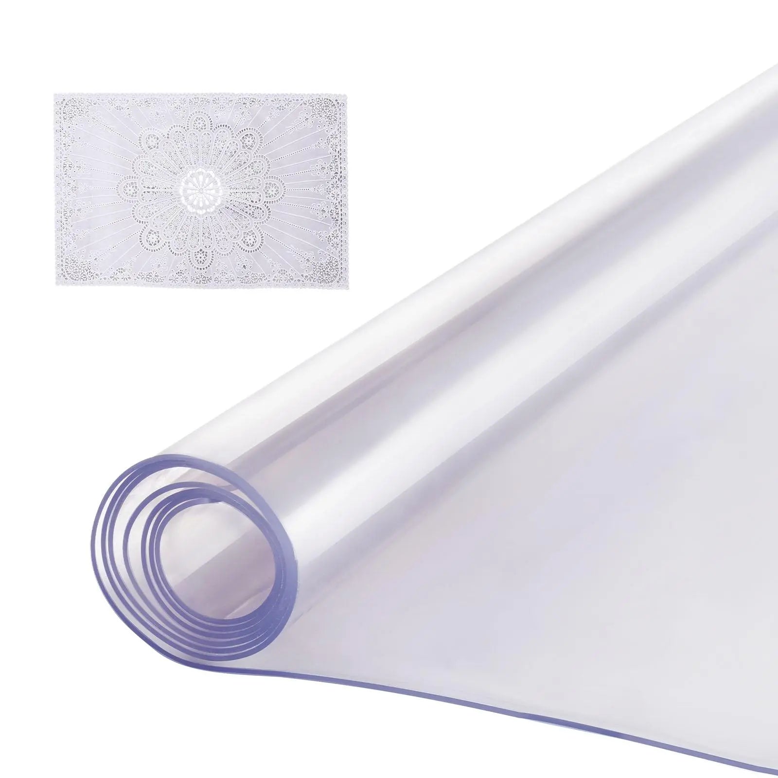 【Dealsforyoudays】Vevor Plastic Table Cover, , 42 X 60 Inch 2.0 Mm Thick Clear Table Protector, Rectangle PVC Desk Mat, Waterproof & Easy Cleaning Desk Pad Tablecloth, for Office Dresser Dining Room Table Night Stand