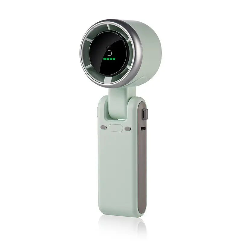 Portable Handheld Turbo Fan, 5 Gear Wind,5000Mah Battery Operated, up to 10 Working Hours, 3 in 1 Hand Fan Rechargeable for Outdoor Activities, Travel, Working Fathersdaygift