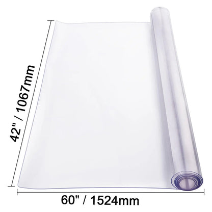 【Dealsforyoudays】Vevor Plastic Table Cover, , 42 X 60 Inch 2.0 Mm Thick Clear Table Protector, Rectangle PVC Desk Mat, Waterproof & Easy Cleaning Desk Pad Tablecloth, for Office Dresser Dining Room Table Night Stand