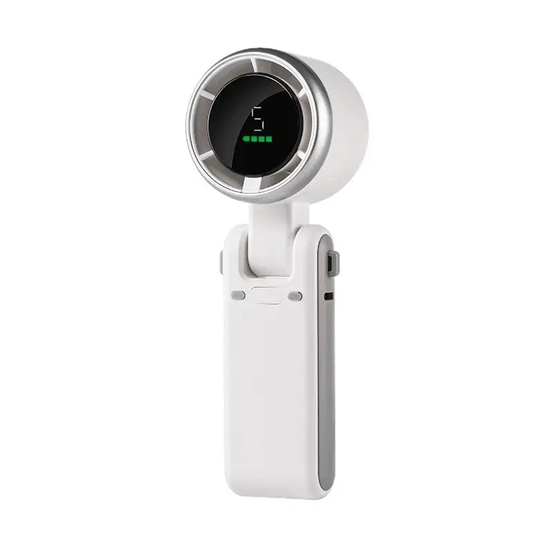 Portable Handheld Turbo Fan, 5 Gear Wind,5000Mah Battery Operated, up to 10 Working Hours, 3 in 1 Hand Fan Rechargeable for Outdoor Activities, Travel, Working Fathersdaygift