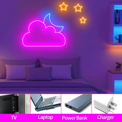16.4FT RGB Neon Rope Lights – Dimmable with App Control, Smart LED Ambient Backlight for TV, Computer, Bedroom & Living Room, Neon Accent Light, Ideal Christmas Gift Summerwins Led Lighted Led Strip Bulb