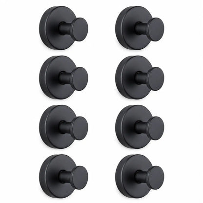 8Pcs Heavy Duty Adhesive Hooks - 15LBS Capacity Each, Waterproof, Damage-Free, Ideal for Bathroom, Kitchen Home Organization Organiser Organiser Organiser Organiser