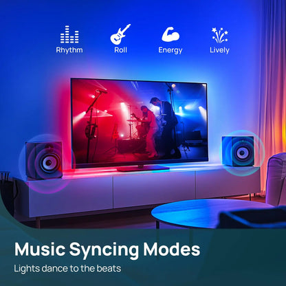 Linkind HDMI 2.0 Sync Box, AI Lumisync Technology ET6 Smart TV Backlights, Supports 4K@60Hz, LED Backlights for 90 Inch Tvs, for Christmas Decorations, Smart App Control, Music Sync