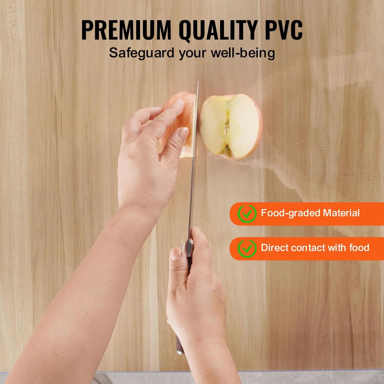 【Dealsforyoudays】Vevor Plastic Table Cover, , 42 X 60 Inch 2.0 Mm Thick Clear Table Protector, Rectangle PVC Desk Mat, Waterproof & Easy Cleaning Desk Pad Tablecloth, for Office Dresser Dining Room Table Night Stand