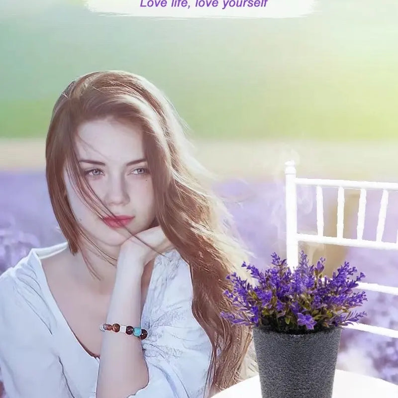 Lavender Flower Vase Aromatherapy Diffuser Humidifier